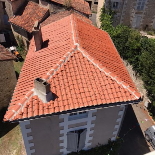 Verteuil, France, Rooftop